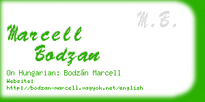 marcell bodzan business card